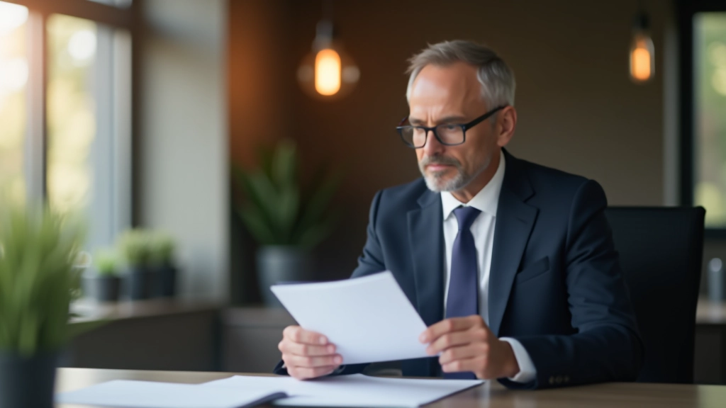 Finanzberater erklärt Altersvorsorge-Strategie mit Dokumenten und Grafiken am Schreibtisch