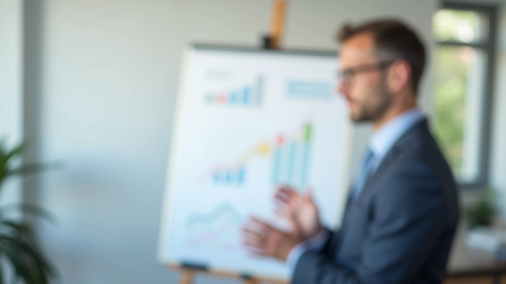 Finanzberaterin erklärt Vermögensplanungskonzept mit Grafiken an Whiteboard